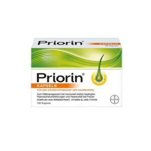 کپسول ضد ریزش مو ارثی و هورمونی پریورین بایر 120 عددی