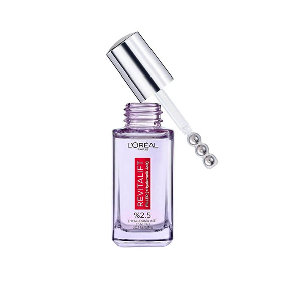 Revitalift-Filler-anti-wrinkle-hyaluronic-acid-eye-serum-3 سرم دور چشم ضد چروک هیالورونیک اسید Revitalift Filler لورال حجم 20 میل