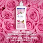 لوسیون بدن ST.lves مدل Rose & Argan حجم 621 میل