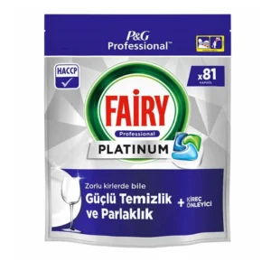 قرص ماشین ظرفشویی فیری مدل PLATINUM بسته 81 عددی